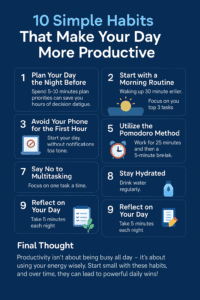 10 simple habbits make your days more productive 1