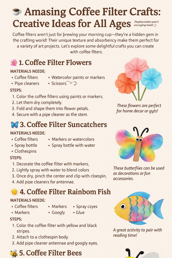 Amazing Coffee Filter Crafts