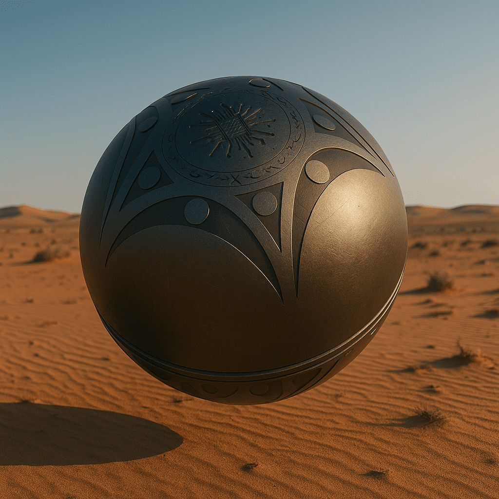 buga sphere in desert discoved be scientists new unknown object