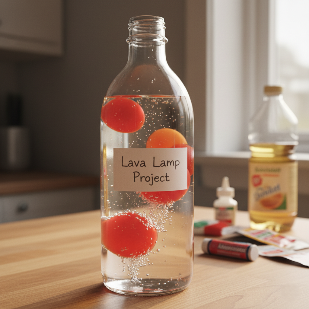 Lava Lamp in a Bottle – Chemistry + Physics Magic