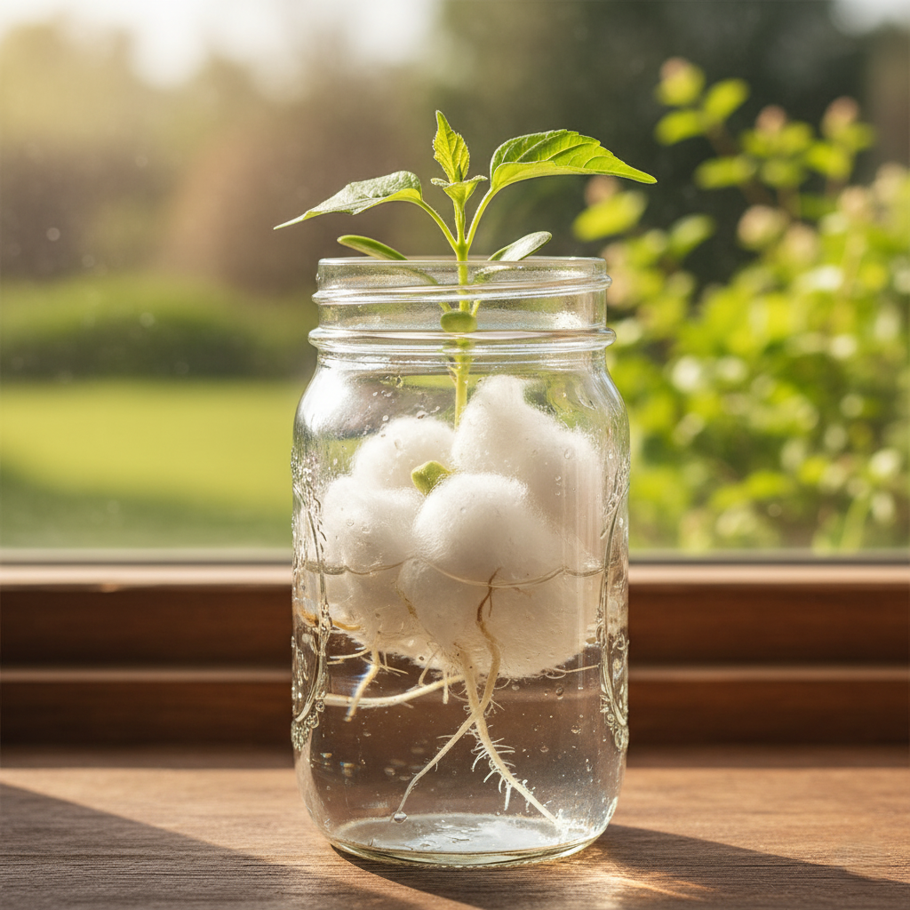 image of Growing Plants in Cotton – Biology in Action